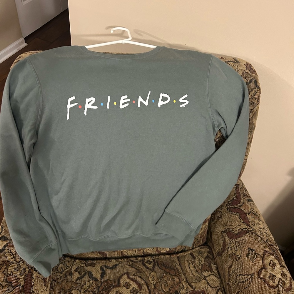Woman’s Sage Green FRIENDS sweatshirt Medium